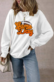 GAME DAY Football Round Neck Long Sleeve Sweatshirt - Trendsi - Flyclothing LLC