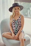 BiBi Leopard Printed Jersey Color Block Sleeveless Top - Trendsi - Flyclothing LLC