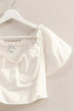 HYFVE Puff Sleeve Sweetheart Neck Top - Trendsi - Flyclothing LLC