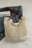 Openwork Woven Tote Bag - Trendsi - Flyclothing LLC