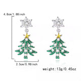 Christmas Tree Drop Earrings - Trendsi - Flyclothing LLC