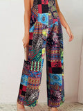 Plus Size Printed Wide Leg Jumpsuit - Trendsi - Flyclothing LLC