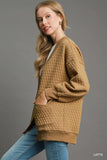 Umgee Button-Up Jacquard Cardigan - Trendsi - Flyclothing LLC