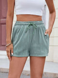 Florira Texture Drawstring Shorts - Trendsi - Flyclothing LLC