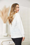 Simply Love Graphic Dropped Shoulder Round Neck Sweatshirt - Trendsi - Flyclothing LLC