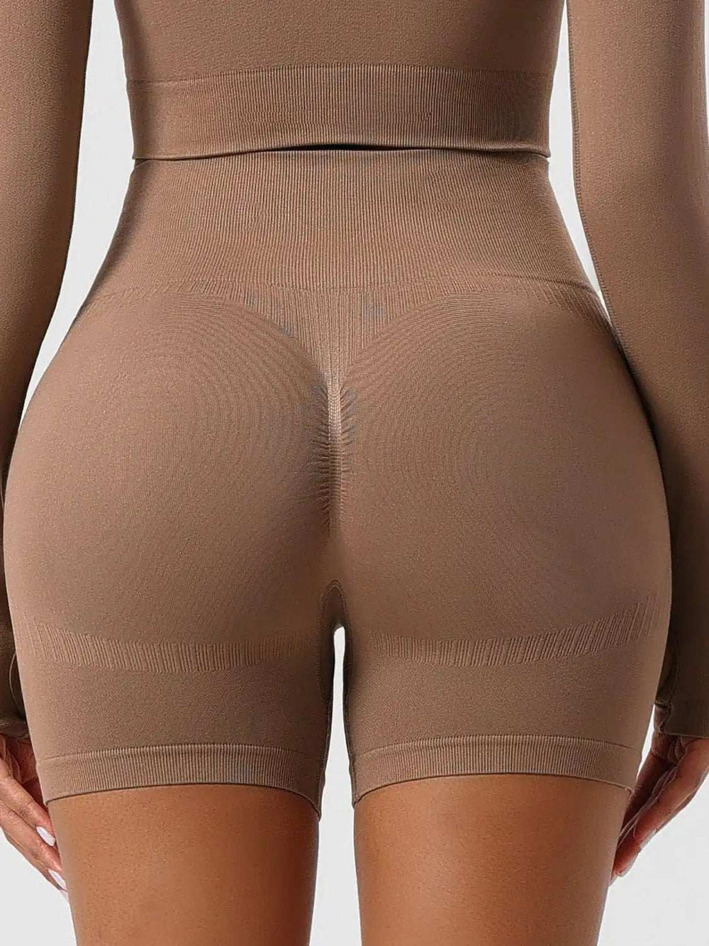 High Waist Shaping Shorts - Trendsi - Flyclothing LLC