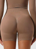 High Waist Shaping Shorts - Trendsi - Flyclothing LLC