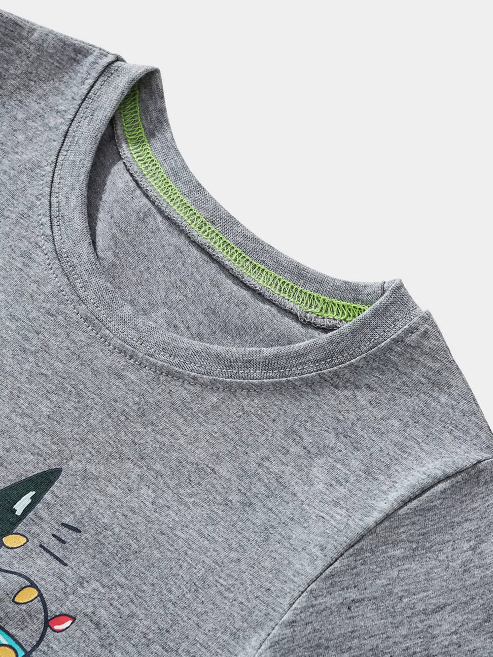 Children's Dinosaur Christmas Tree Graphic Long Sleeve T-Shirt - Trendsi - Flyclothing LLC