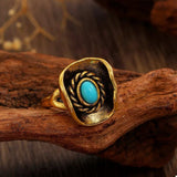 4 Piece Vintage Western Style Bull Head Rings - Trendsi - Flyclothing LLC