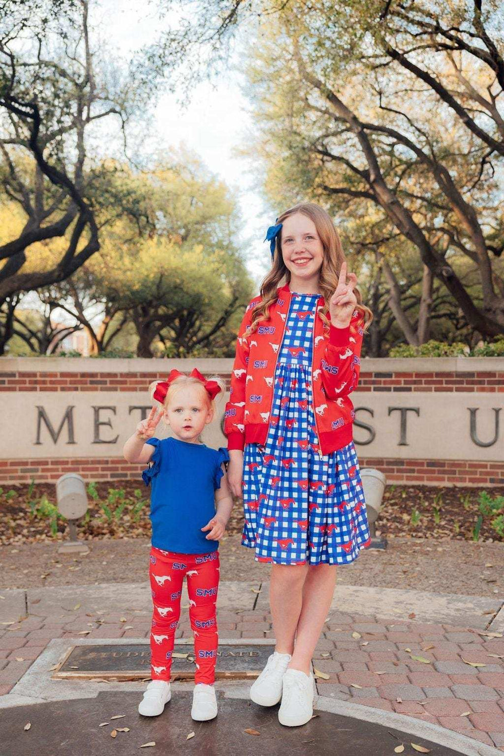 SMU Red Mustang Leggings - Mila & Rose ® - Flyclothing LLC