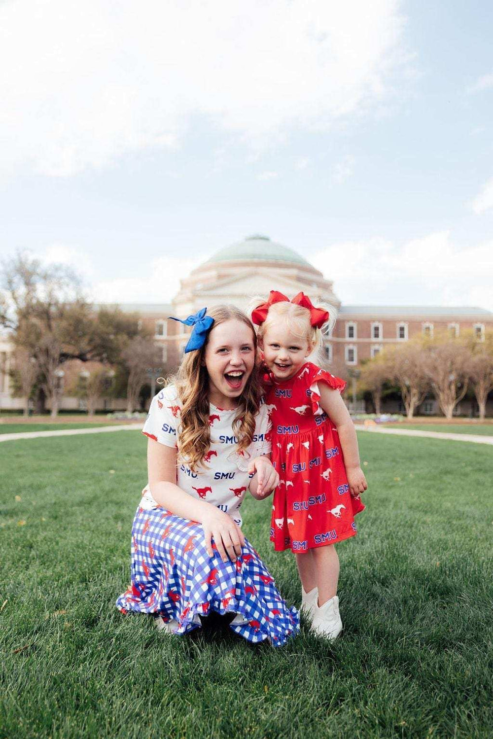 SMU Red Mustang Flutter Twirl Dress - Mila & Rose ® - Flyclothing LLC