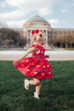 SMU Red Mustang Flutter Twirl Dress - Mila & Rose ® - Flyclothing LLC