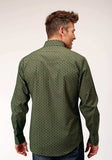 Roper Mens Long Sleeve Snap Drybrush Diamonds Western Shirt - Roper - Flyclothing LLC