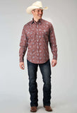 Roper Mens Long Sleeve Snap Vintage Paisley Print Western Shirt - Roper - Flyclothing LLC