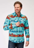 Roper Mens Long Sleeve Snap Hawaiian Print Western Shirt - Roper - Flyclothing LLC