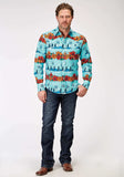 Roper Mens Long Sleeve Snap Hawaiian Print Western Shirt - Roper - Flyclothing LLC