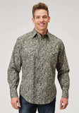 Roper Mens Long Sleeve Snap Estampa Paisley Western Shirt - Roper - Flyclothing LLC