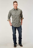 Roper Mens Long Sleeve Snap Estampa Paisley Western Shirt - Roper - Flyclothing LLC