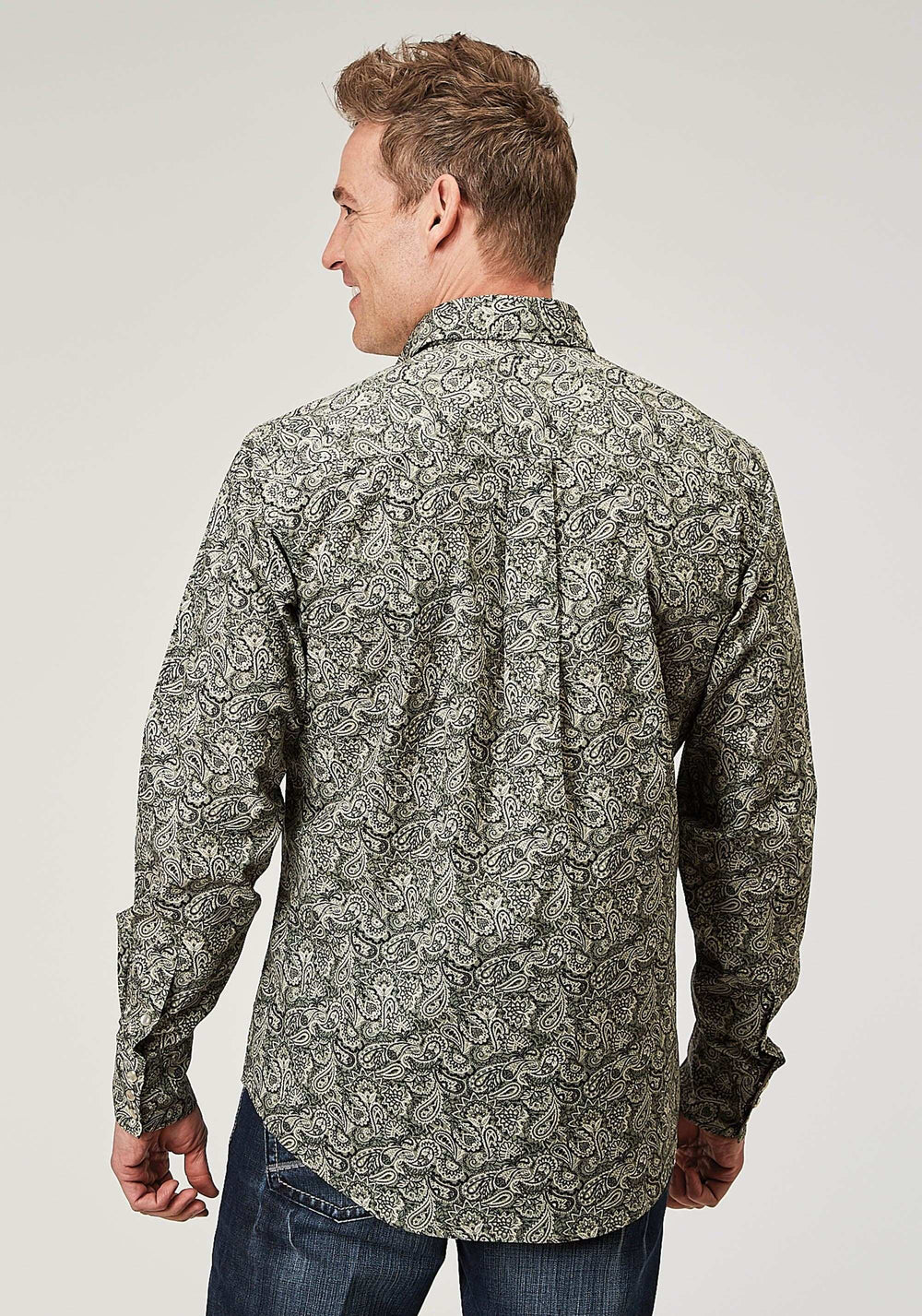 Roper Mens Long Sleeve Snap Estampa Paisley Western Shirt - Roper - Flyclothing LLC