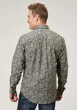 Roper Mens Long Sleeve Snap Estampa Paisley Western Shirt - Roper - Flyclothing LLC