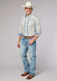 Roper Mens Long Sleeve Snap Vertical Aztec Stripe Western Shirt - Roper - Flyclothing LLC