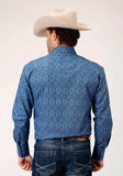Roper Mens Long Sleeve Snap Medallion Paisley Western Shirt - Roper - Flyclothing LLC
