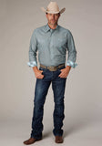 Roper Mens Long Sleeve Snap Silver Spring Foulard Western Shirt - Roper - Flyclothing LLC