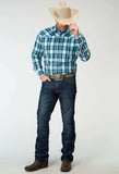 Roper Mens Long Sleeve Snap Cool Breeze Plaid Western Shirt - Roper - Flyclothing LLC