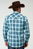 Roper Mens Long Sleeve Snap Cool Breeze Plaid Western Shirt - Roper - Flyclothing LLC