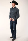 Roper Mens Long Sleeve Button New Star Foulard Western Shirt - Roper - Flyclothing LLC