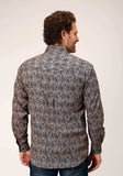 Roper Mens Long Sleeve Button Vintage Paisley Western Shirt - Roper - Flyclothing LLC