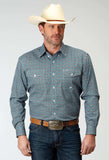 Roper Mens Long Sleeve Button Frontier Foulard Western Shirt - Roper - Flyclothing LLC