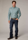 Roper Mens Long Sleeve Button Silver Spring Foulard Western Shirt - Roper - Flyclothing LLC