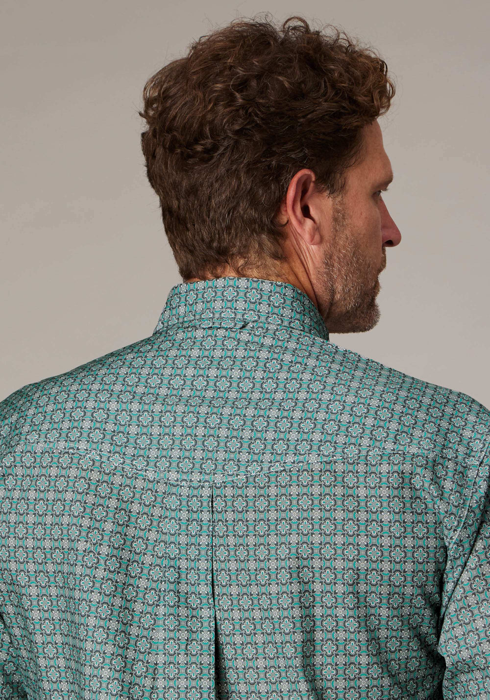 Roper Mens Long Sleeve Button Silver Spring Foulard Western Shirt - Roper - Flyclothing LLC