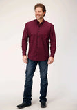 Roper Mens Long Sleeve Button Four Leaf Foulard Western Shirt - Roper - Flyclothing LLC