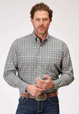 Roper Mens Long Sleeve Button Western Foulard Western Shirt - Roper - Flyclothing LLC