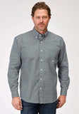 Roper Mens Long Sleeve Button Frontier Foulard Western Shirt - Roper - Flyclothing LLC