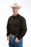 Roper Mens Black Solid Long Sleeve Western Button Shirt - Roper - Flyclothing LLC
