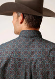 Roper Mens Long Sleeve Button Redwood Medallion Western Shirt Tall Fit - Roper - Flyclothing LLC