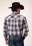 Roper Mens Long Sleeve Snap Ranch Plaid Western Shirt Tall Fit - Roper - Flyclothing LLC