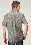 Roper Mens Short Sleeve Snap Estampa Paisley Western Shirt - Roper - Flyclothing LLC