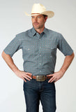 Roper Mens Short Sleeve Snap Frontier Foulard Western Shirt - Roper - Flyclothing LLC