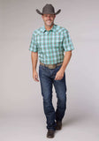 Roper Mens Short Sleeve Snap Cold Springs Plaid Western Shirt - Roper - Flyclothing LLC