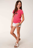 Roper Girls Short Sleeve Knit Watermelon Pi Poly Rayon Short Sleeve T T-Shirt - Roper - Flyclothing LLC
