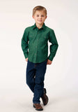 Roper Boys Long Sleeve Snap Four Leaf Foulard Western Shirt - Roper - Flyclothing LLC