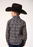 Roper Boys Long Sleeve Snap Vintage Paisley Western Shirt - Roper - Flyclothing LLC