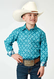 Roper Boys Long Sleeve Snap Lake Medallion Western Shirt - Roper - Flyclothing LLC