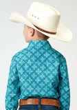 Roper Boys Long Sleeve Snap Lake Medallion Western Shirt - Roper - Flyclothing LLC