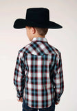 Roper Boys Long Sleeve Snap West Plaid Western Shirt - Roper - Flyclothing LLC