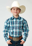 Roper Boys Long Sleeve Snap Cool Breeze Plaid Western Shirt - Roper - Flyclothing LLC